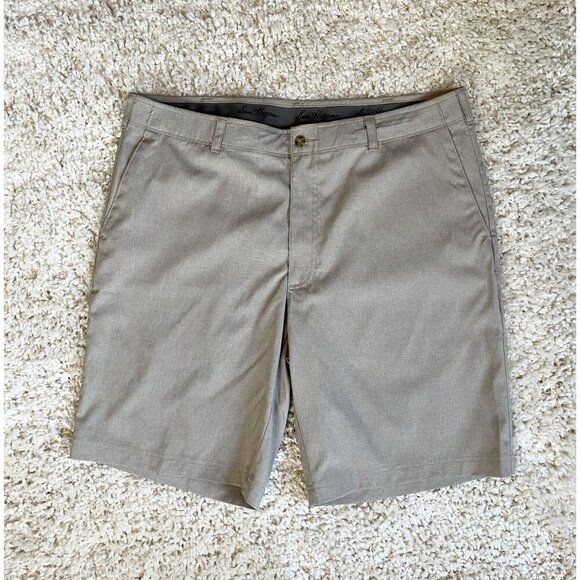 Ben Hogan 40 Lightweight Khaki Performance Golf Shorts With 10" Inseam - Picture 1 of 4